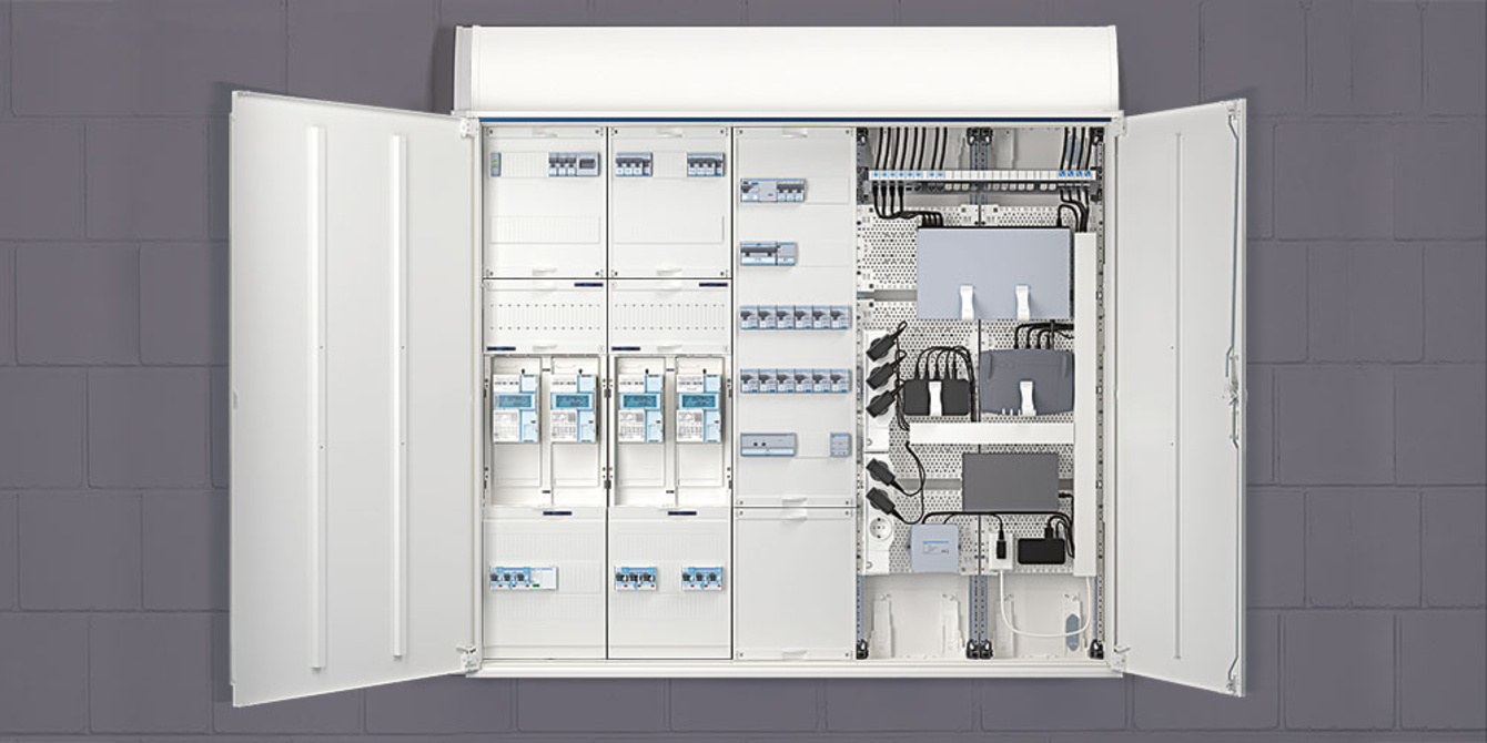 Technikzentrale bei Elektro Nußhart GmbH in Grasbrunn/Neukeferloh