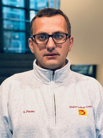 Sami Potoku bei Elektro Nußhart GmbH in Grasbrunn/Neukeferloh